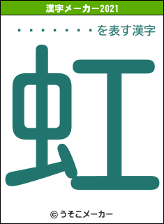 ��ë�ߤĤ�の2021年の漢字メーカー結果