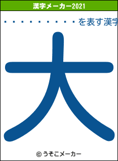��ƣ������の2021年の漢字メーカー結果