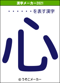 ��Ӱ���の2021年の漢字メーカー結果