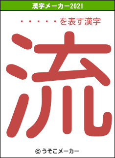 ���å�の2021年の漢字メーカー結果