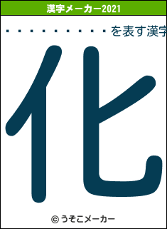 ���ĥ��饤��の2021年の漢字メーカー結果