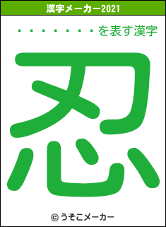 ���ķ���の2021年の漢字メーカー結果