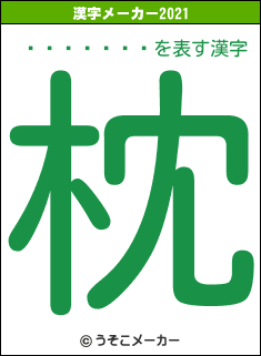 ���ľ���の2021年の漢字メーカー結果