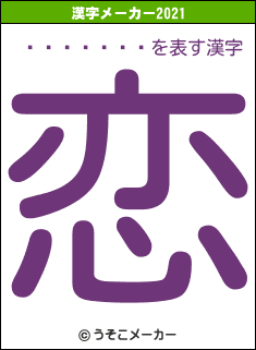 ���֥ȥץ�の2021年の漢字メーカー結果