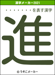 �����շ�の2021年の漢字メーカー結果