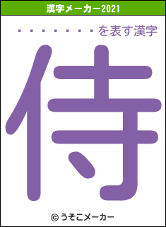 �����ޤ�の2021年の漢字メーカー結果