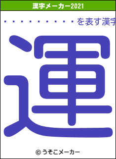 �������Ĥ�の2021年の漢字メーカー結果