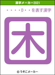 󥭡Dɥ饴の2021年の漢字メーカー結果
