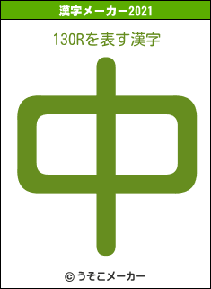 130Rの2021年の漢字メーカー結果