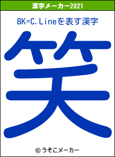 BK=C.Lineの2021年の漢字メーカー結果