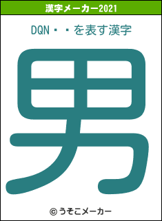 DQNの2021年の漢字メーカー結果