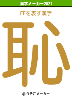 EEの2021年の漢字メーカー結果