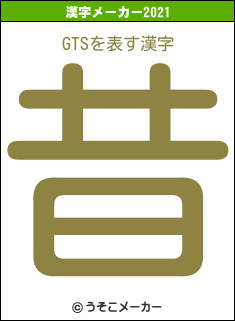 GTSの2021年の漢字メーカー結果
