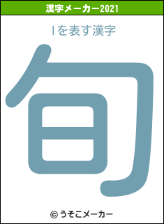 Iの2021年の漢字メーカー結果