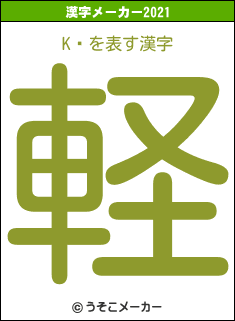 KϺの2021年の漢字メーカー結果