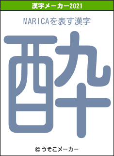 MARICAの2021年の漢字メーカー結果