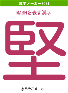MASHの2021年の漢字メーカー結果