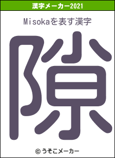 Misokaの2021年の漢字メーカー結果