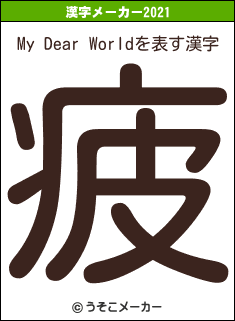 My Dear Worldの2021年の漢字メーカー結果
