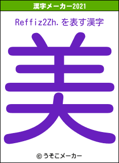 Reffiz2Zh.の2021年の漢字メーカー結果