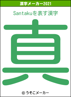 Santakuの2021年の漢字メーカー結果