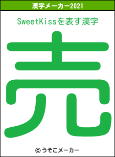 SweetKissの2021年の漢字メーカー結果
