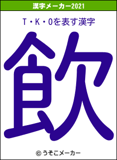 T・K・Oの2021年の漢字メーカー結果
