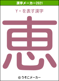 Yⷯの2021年の漢字メーカー結果