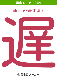 ebisuの2021年の漢字メーカー結果