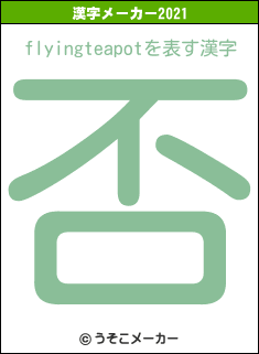 flyingteapotの2021年の漢字メーカー結果