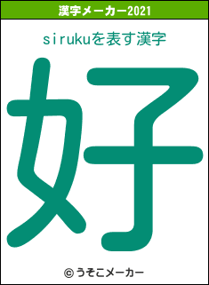 sirukuの2021年の漢字メーカー結果
