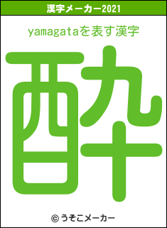 yamagataの2021年の漢字メーカー結果