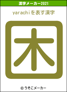 yarachiの2021年の漢字メーカー結果