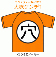 大槻ケンヂのTシャツメーカー2012結果