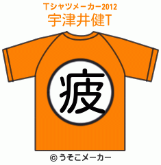 宇津井健のTシャツメーカー2012結果
