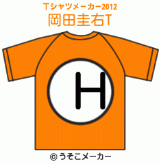 岡田圭右のTシャツメーカー2012結果