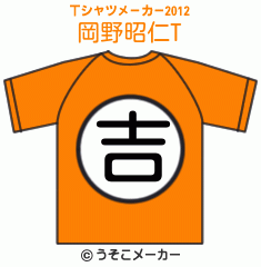 岡野昭仁のTシャツメーカー2012結果