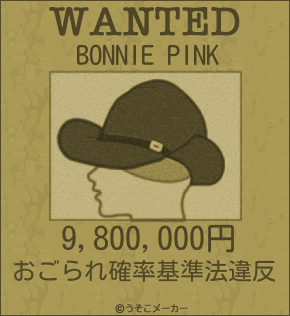 BONNIE PINKのウォンテッドメーカー結果