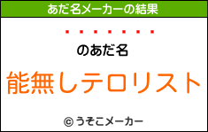 Ϥのあだ名メーカー結果