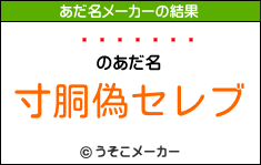 ӥのあだ名メーカー結果