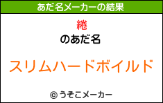 綣のあだ名メーカー結果