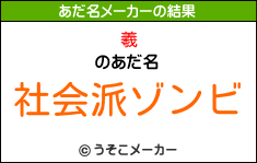 羲のあだ名メーカー結果