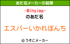 -Mihsima-のあだ名メーカー結果