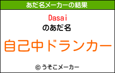 Dasaiのあだ名メーカー結果