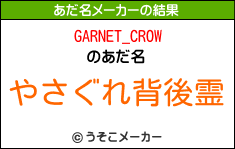 GARNET_CROWのあだ名メーカー結果