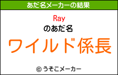 Rayのあだ名メーカー結果