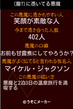 (膓?)の悪魔祓いメーカー結果