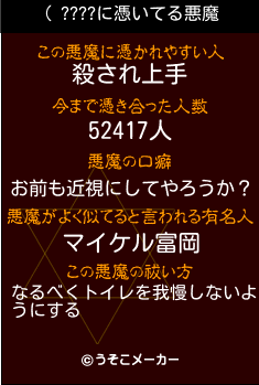 ( ????の悪魔祓いメーカー結果