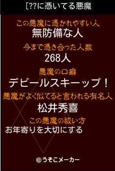 [??の悪魔祓いメーカー結果