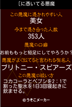 [の悪魔祓いメーカー結果